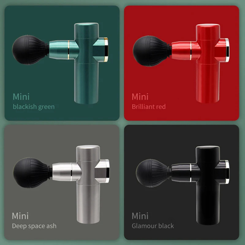 LCD Multi Style Electric Fascia Gun Slimming Relaxation Neck Back Foot Shoulder Percussion Mini Massager 240124