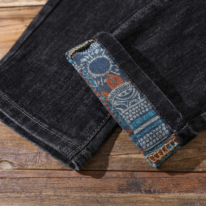 Classic and Versatile Men's StraightLeg Jeans for Autumn Business and Casual Wear 240124