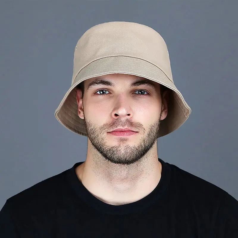 Pure Cotton Panama Hat Male Big Size Fisherman Hat Lady Beach Oversize Sun Cap Men Plus Size Bucket Hat 56cm 58cm 60cm 62cm 64cm 240125