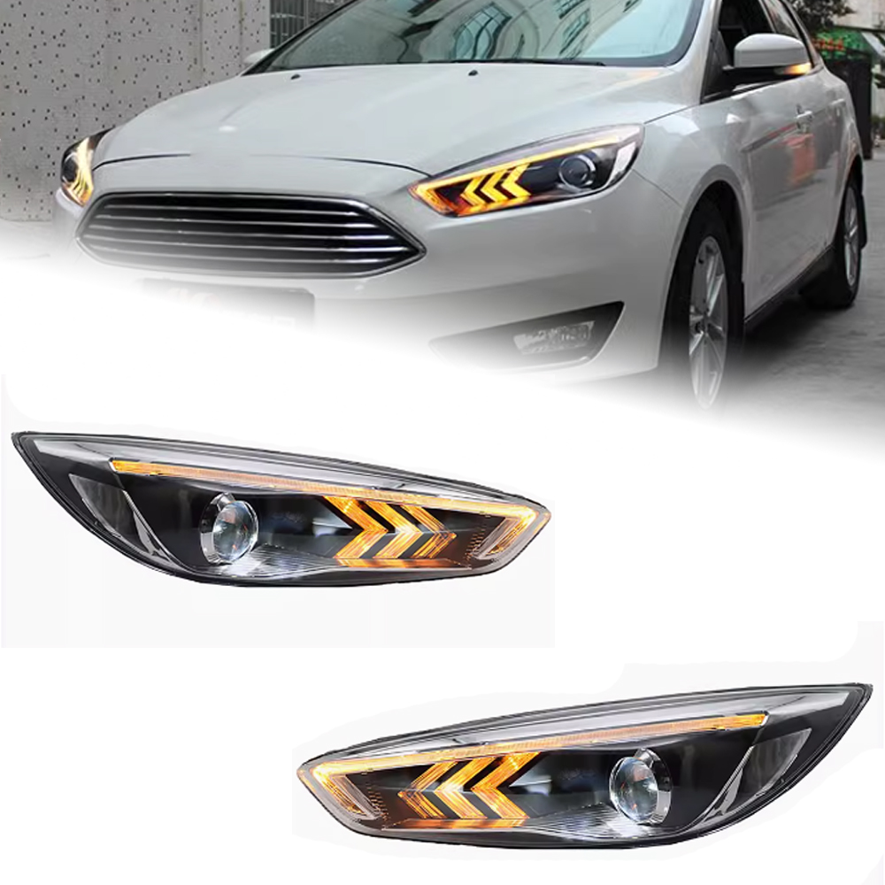 Car Styling Head Lamp For Ford Focus 20 15-20 17 Headlights LED DRL With Dynamic Turn Signal Assembly