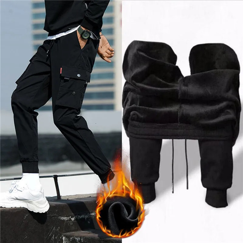 Sweatpants Men Camouflage Elasticity Military Cargo Pants Drawstring Multi Pockets Bottoms Casual Jogger Trousers 240126