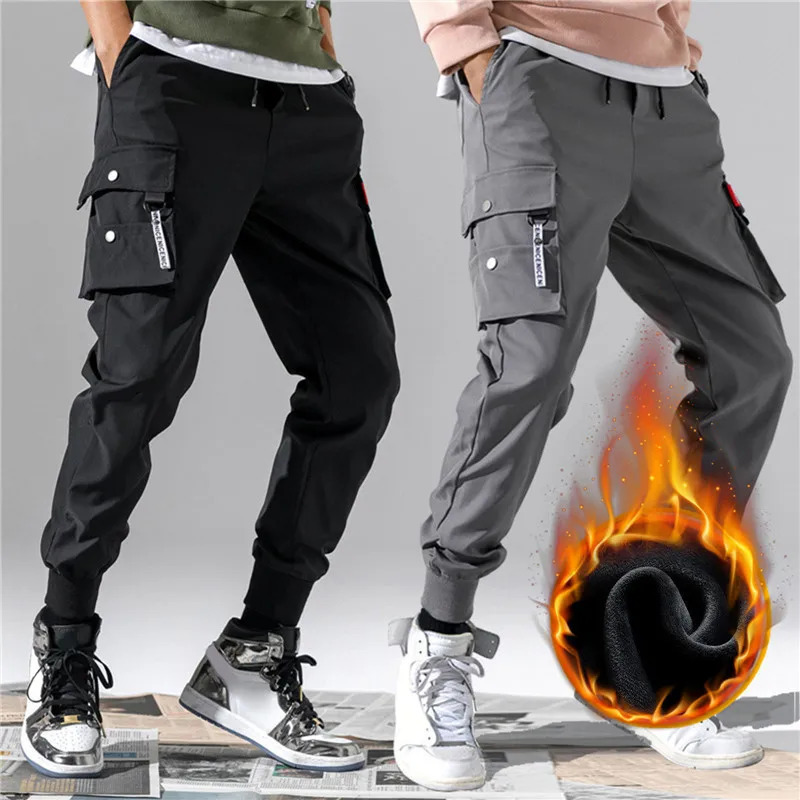 Sweatpants Men Camouflage Elasticity Military Cargo Pants Drawstring Multi Pockets Bottoms Casual Jogger Trousers 240126