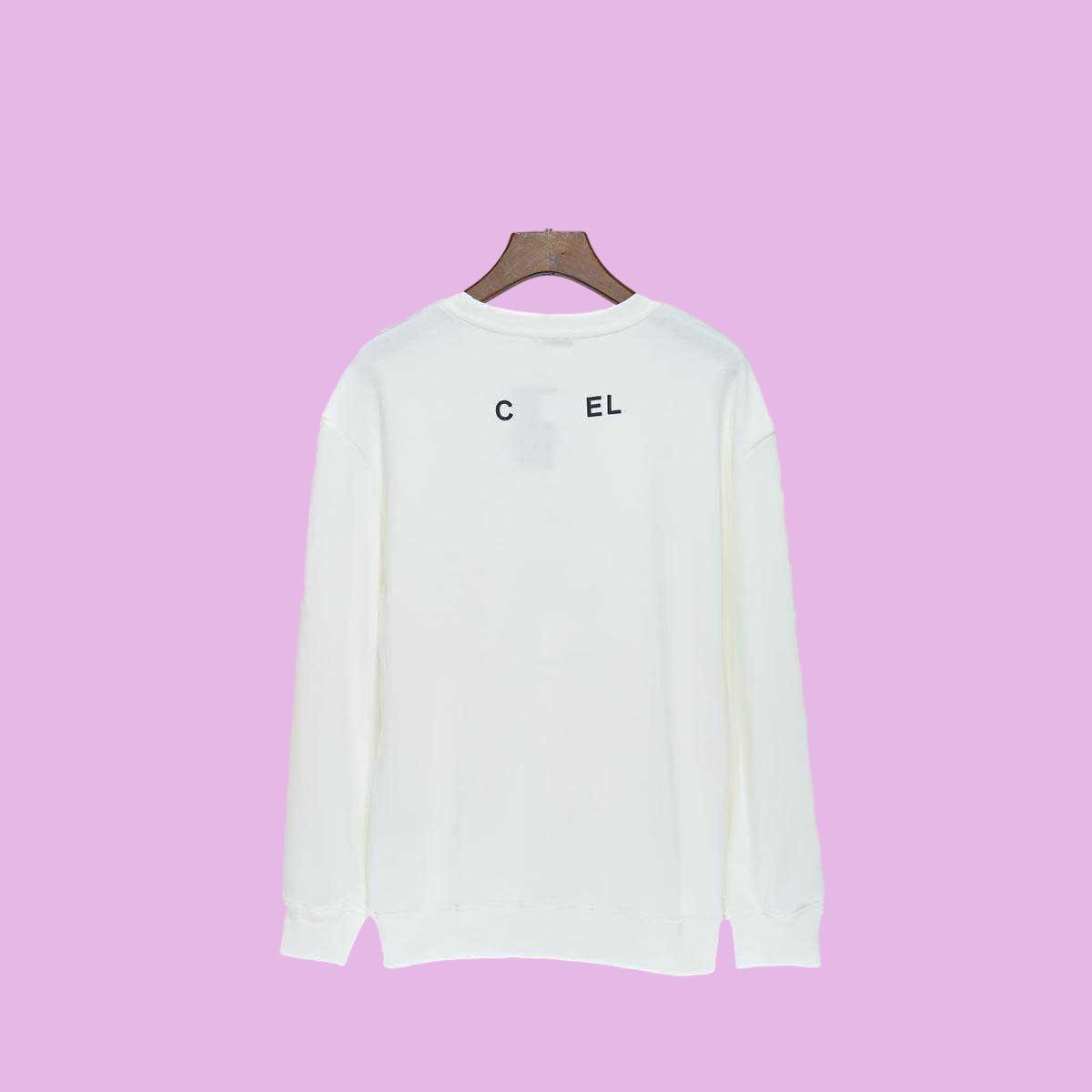 Designer Luxury Sweatshirts Sweater Autumn And Winter Mens Womens Chest Big Pattern Printed Loose Cotton Round Neck Coat