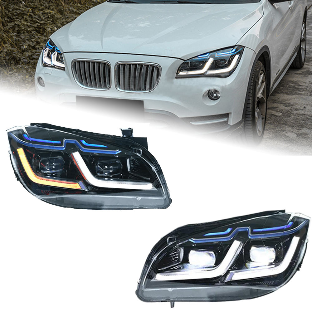 Car Headlight For BMW X1 E84 2011-20 15 Upgrade Bifocal Lens Headlights Assembly Competition Style Exterior Accessories