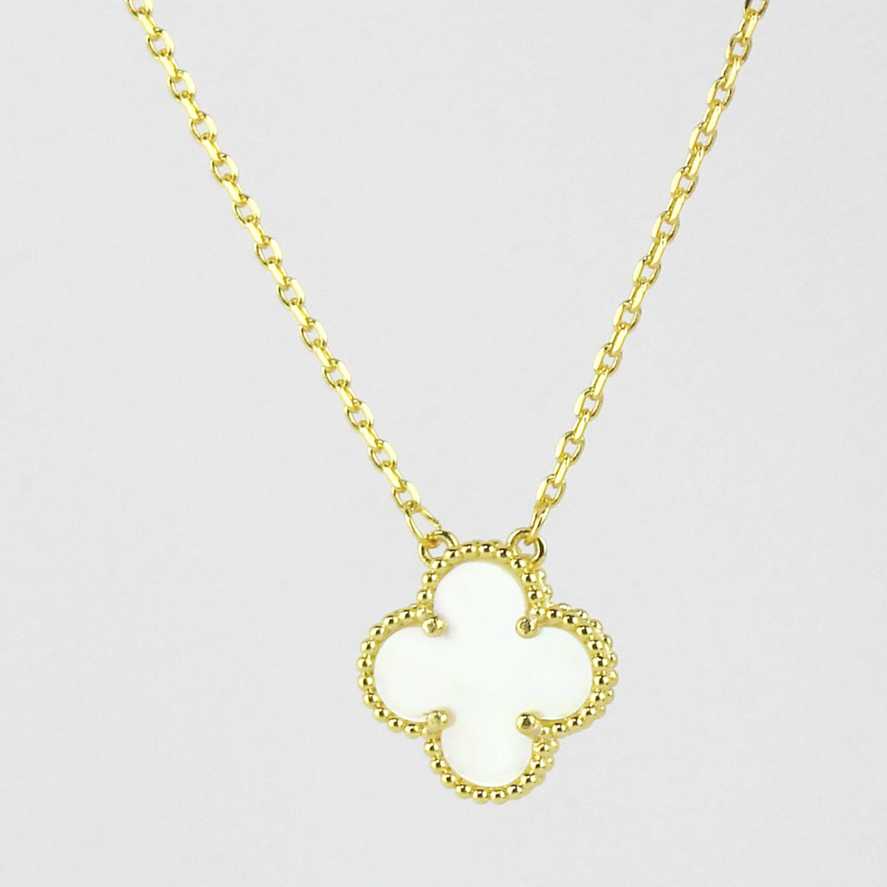 18K Gold Plated Luxury Designer Clover Necklace Womens Fashion 15mm Flowers Four-leaf Cleef Pendant Necklace Jewelry for Neck Gold Chain Necklaces