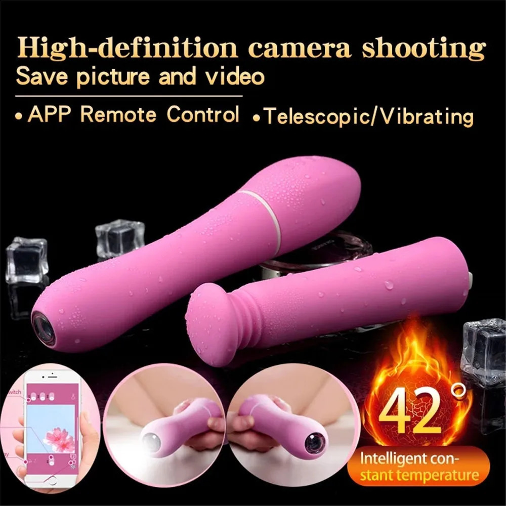 Intelligent Pussy Anal Camera Female Vagina Vibrator Mobile APP Control Heating Massage Masturbation Cup Adult Sex Toy for Women 240129