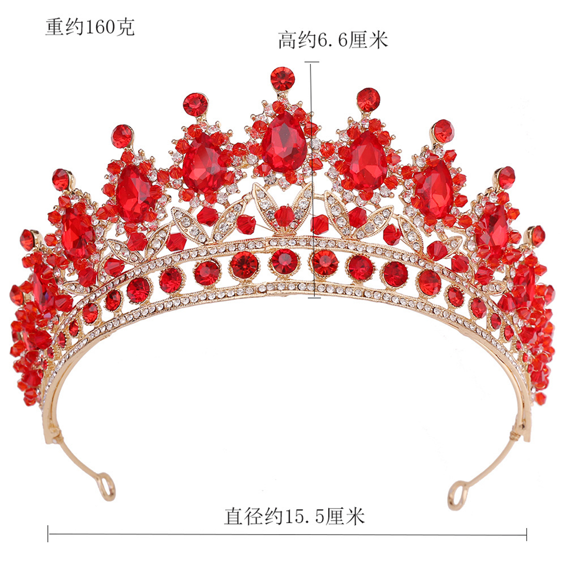 Gold Silver Crown Sparkling Shine Wedding Hair Accessories Rehinestones Pearls Bridal Crowns Bridal Hair Accessories for Women for African Black Women