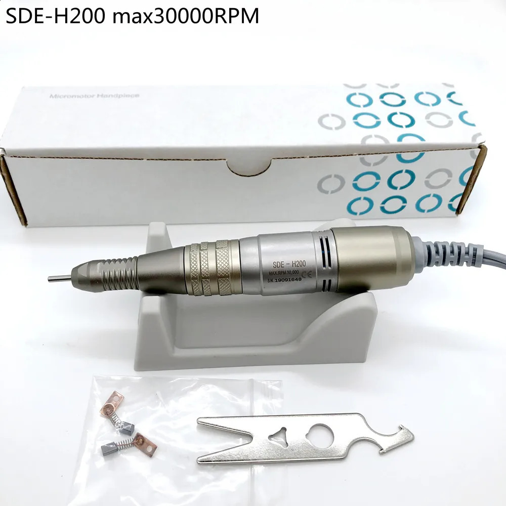 Drill Pen 30000RPM SDE H200 Handpiece For Marathon STRONG210 control box Electric Manicure machine Nails Drill handle Nail Tool 240119