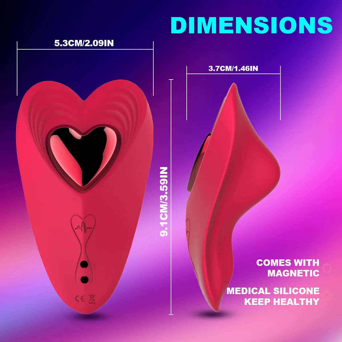1pc Panty Magnetic Portable Vibrator Women's Small Big Vibration Magnetic Stimulator G-spot Vibrator Adult Sex Toys Lightweigh 240129