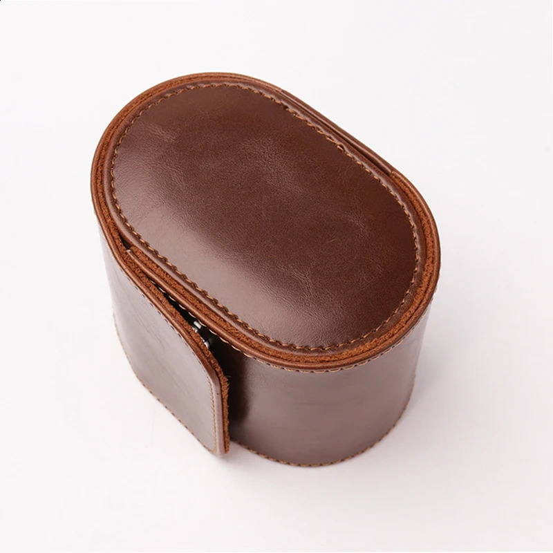 1 Slots Grids Watch Box Roll Travel Case Chic Portable Vintage Leather Display Storage Boxes High Quality Gift Watch Case 240124