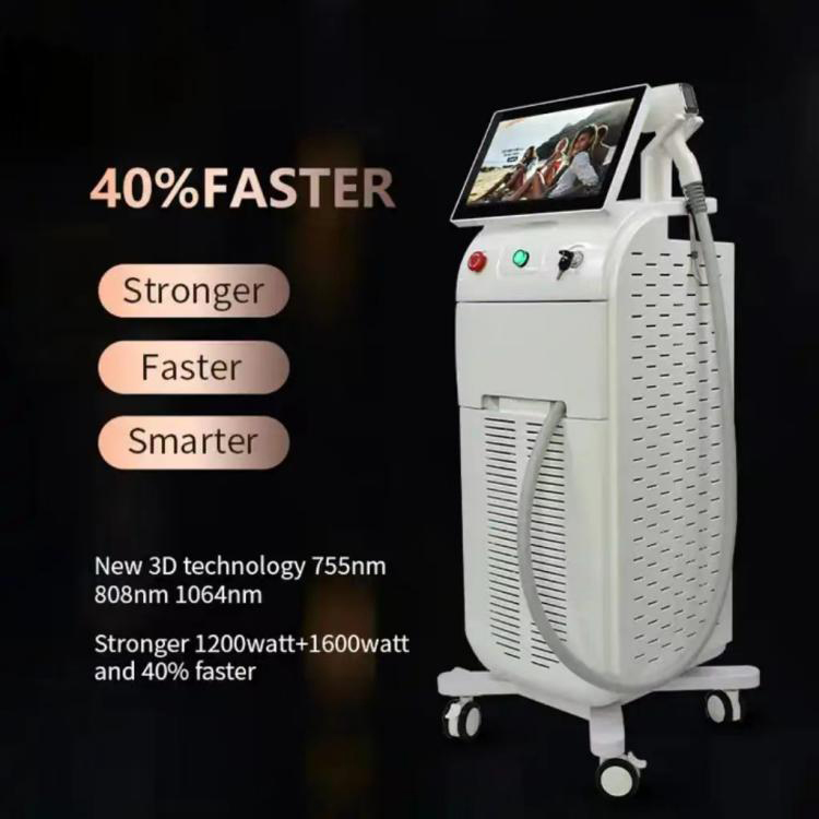 Ice Titanium Big Power CE Approved 3 Wavelength Diode Laser Hair Removal Machine 1600W 1800W 808nm Laser Diode Price