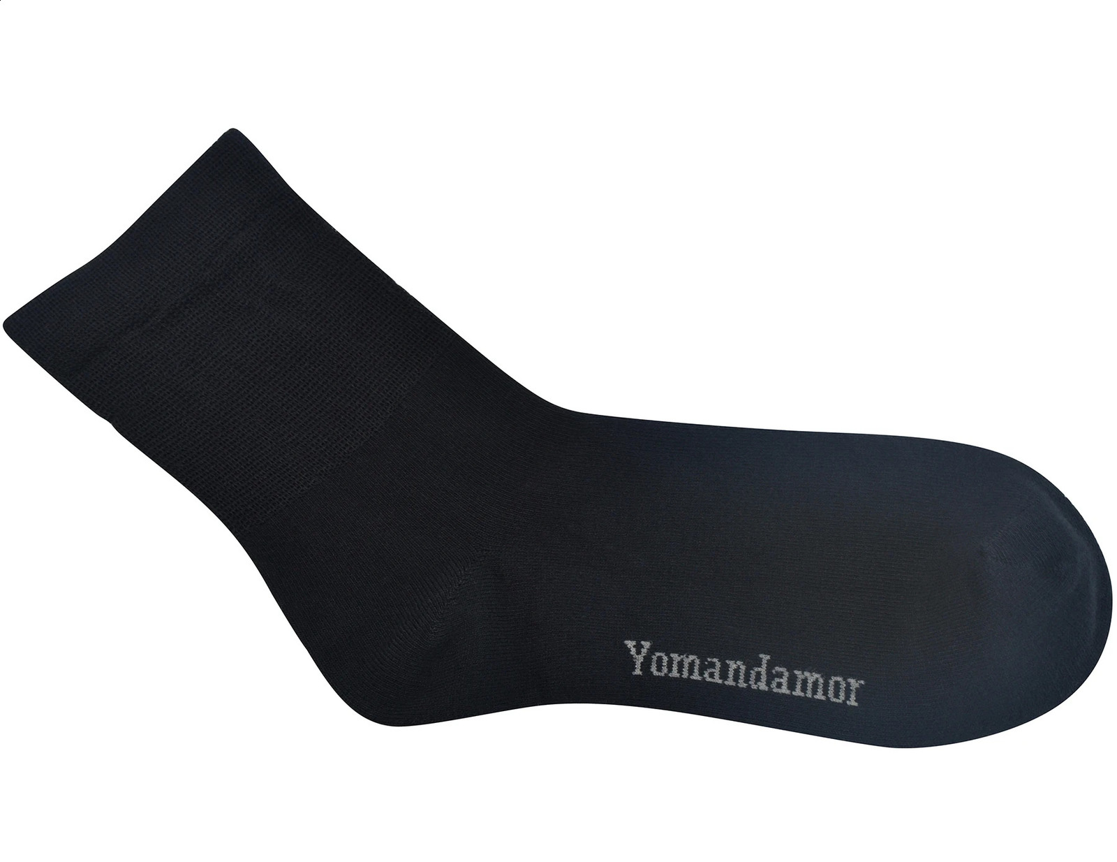 Yomandamor Men's 5 Pairs Bamboo Quarter DiabeticDress Socks With Seamless Toe and Nonbinding Top 240129