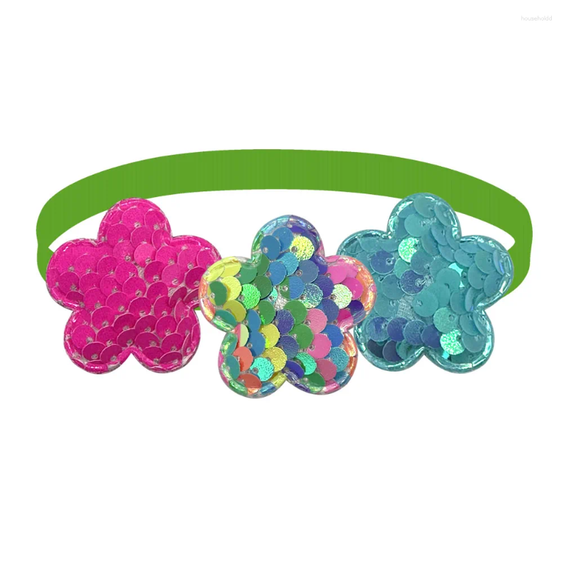 Dog Apparel 50/100Pcs Flowers Bow Tie Flower Pet Collar Small Dogs Accessories Cat Bowties Grooming Products