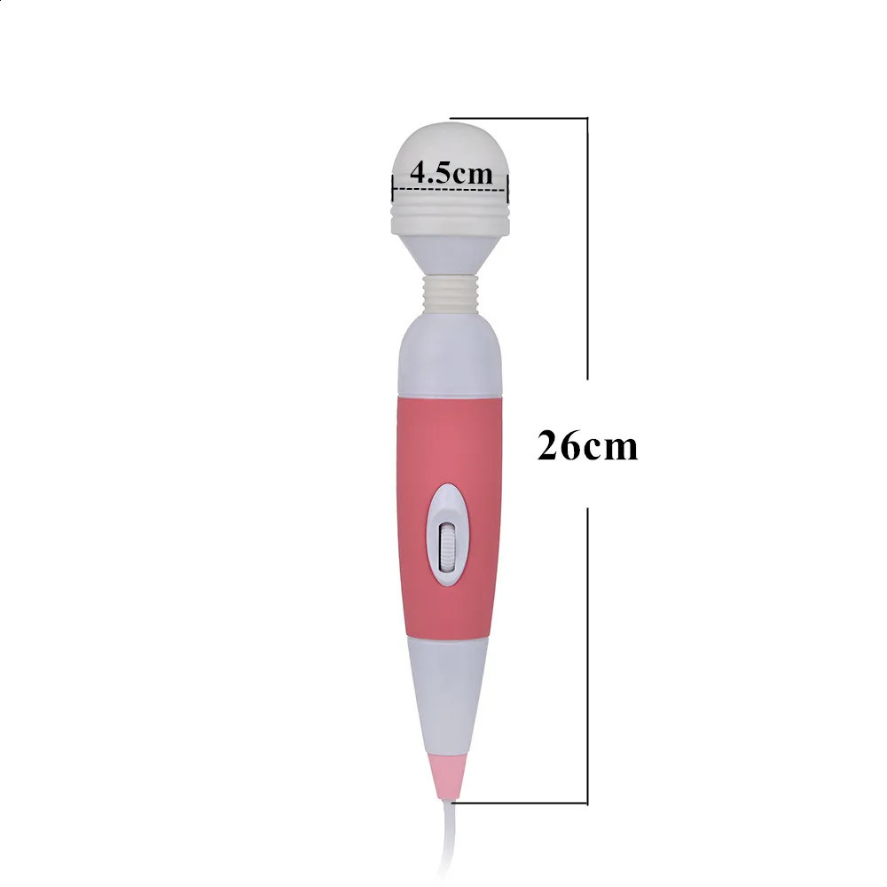 220V Power Sex Toys For Woman Magic Wand VibratorsHand Held Body Massage AV Stick Adult Products 240129
