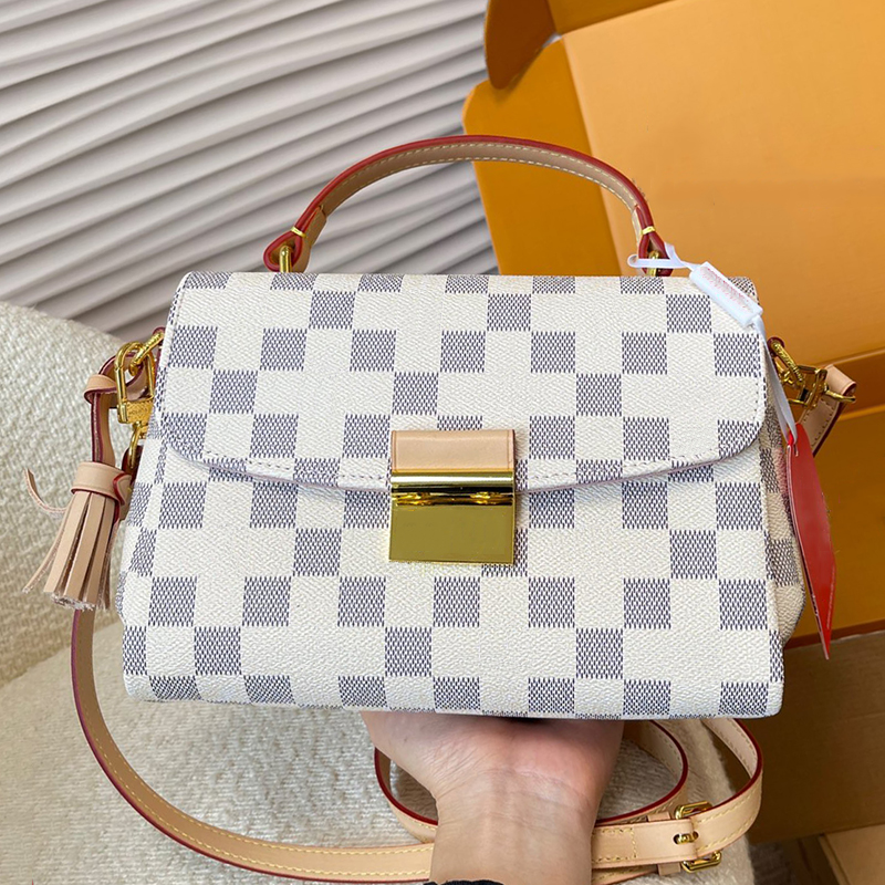 5A Designer Bag Messenger bag Luxury Crossbody Bags CROISETTE Flap Shoulder Handbag Women Purse Classic Checker Tote Bag Brand Ladies Wallet Saddle Hand bags purse