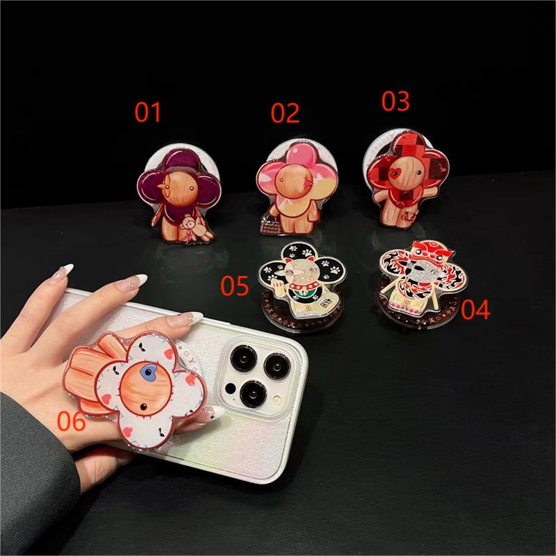 Designer Universal Foldable Phone Holder Luxury Finger Grip Ring Mobile Phone Holder For Iphone 15 14 Promax Samsung Holders Stand Bracket