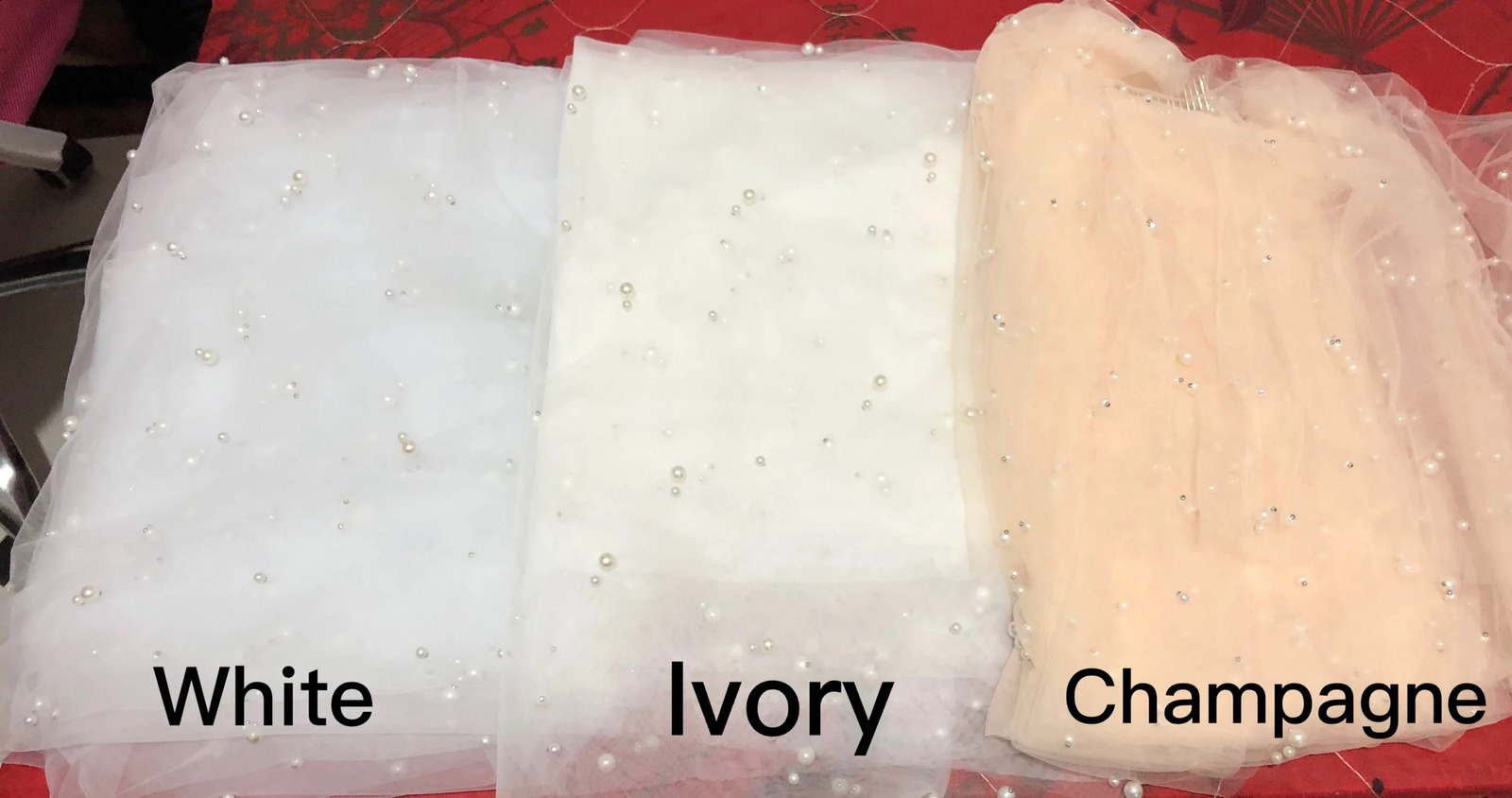 Pearls Bridal Veil 2 Tiers Blusher Wedding Veil Drop Veil Face-Covered With Comb WhiteIvory Velos de Noiva Bead Cathedral 300cm 240123