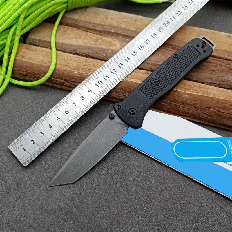 8Models 537 Bailout Folding Knife 3.38 Cpm-3V Gray Cerakote Tanto Plain Blade Grivory Fiber Handles 537Gy-1 535 Outdoor Camp Hunt Pocket Knives Tools
