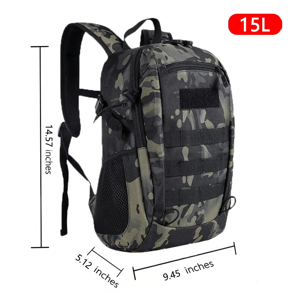 Outdoor Tactical Backpack Military Rucksacks Men 15L 20L Waterproof Sport Travel Backpacks Camping Mochila Fishing Hunting Bags 240119