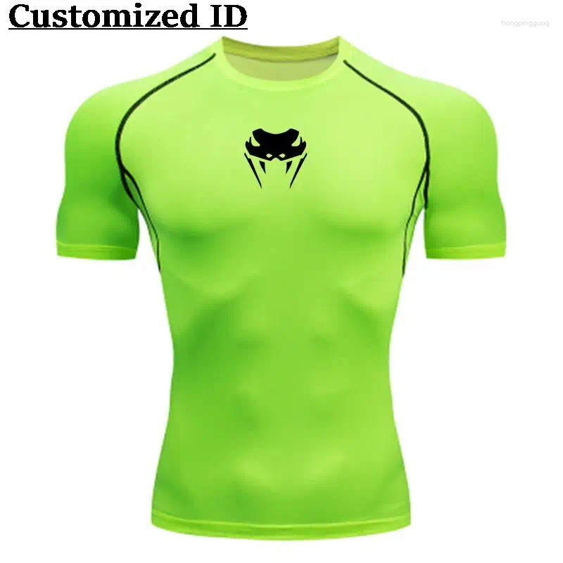 Men's T Shirts 2024 Men O-Neck Compression Shirt MMA Long Or Short Sleeve T-shirt Fitness Bodybuilding Clothes Rashguard Sports Top Tees