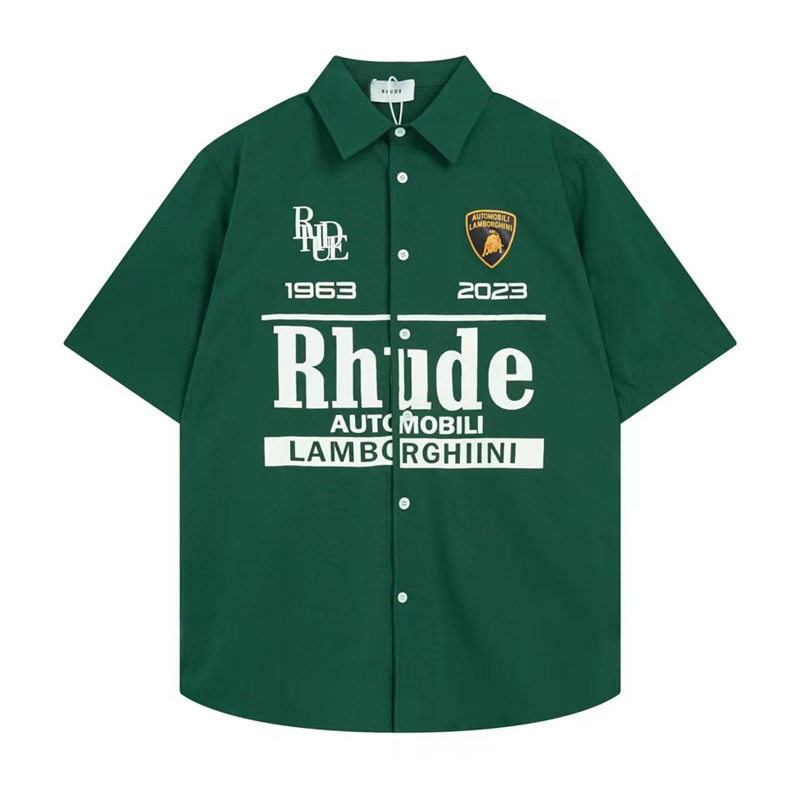 Fashion mens shirts designer shirts summer student color block breathable polo shirt cartoon pattern letter print trendy men T-shirt sports casual mens shirt