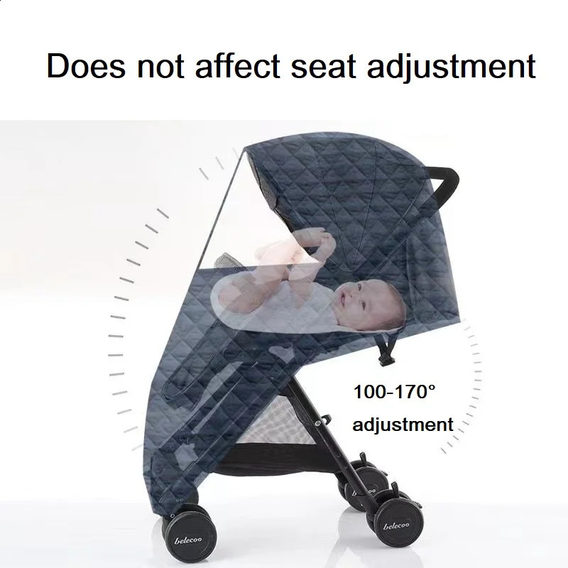Universal Waterproof Winter Thicken RainCover Pushchairs Raincoat Full Cover Wind Dust Shield for Baby Stroller Accessories 240130