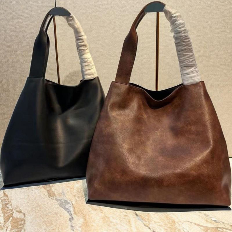 Fashion Totes bag brown black bags designer women bag Cowhide large capacity tote bag Hobo handheld armpit bag