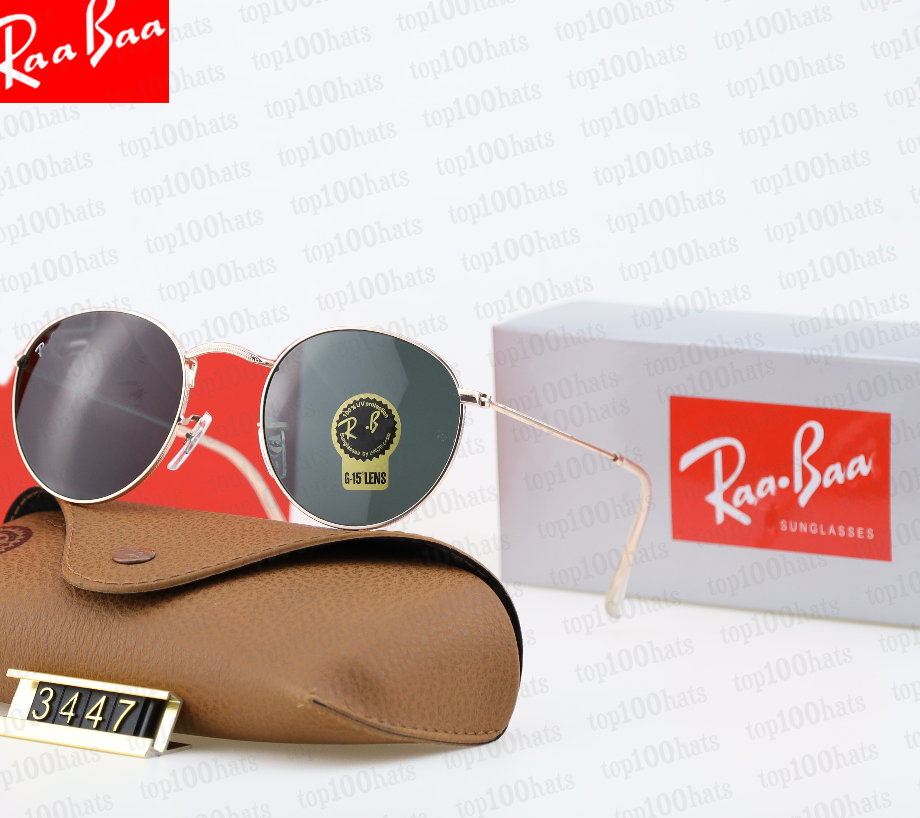 fashion ray 3447 sunglasses women designer metal frame glasses men cycling raybanlies raybands rainess banly polarized