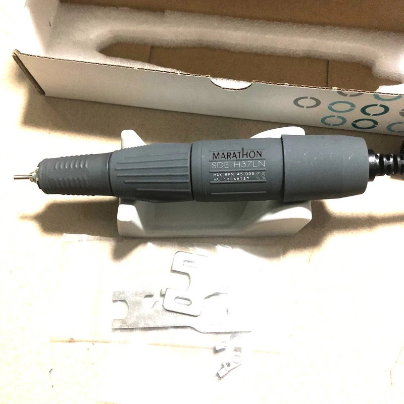 STRONG 210 45000RPM 35K 45K RPM MARATHON Micromotor Polishing Nail Drill Pen Machine Handpiece 2.35mm SDE-H37LN H37L1 102L 105 240119