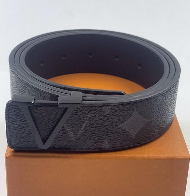 Men/women Belt Womens High Quality l Genuine Leather Black and White Color v Cowhide Men Belts for Mens without Box