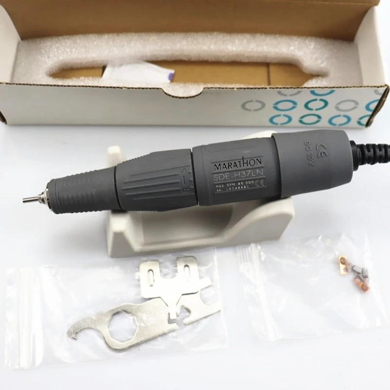 STRONG 210 45000RPM 35K 45K RPM MARATHON Micromotor Polishing Nail Drill Pen Machine Handpiece 2.35mm SDE-H37LN H37L1 102L 105 240119