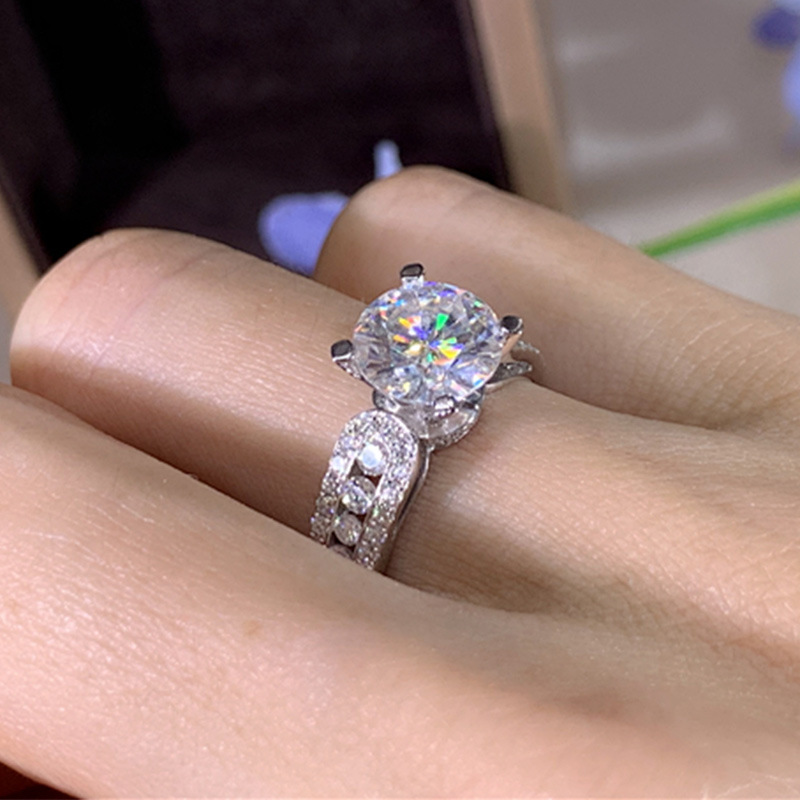 Sterg Sier Wedding Ring: 5A Cubic Zirconia Bridal Jewelry 2024