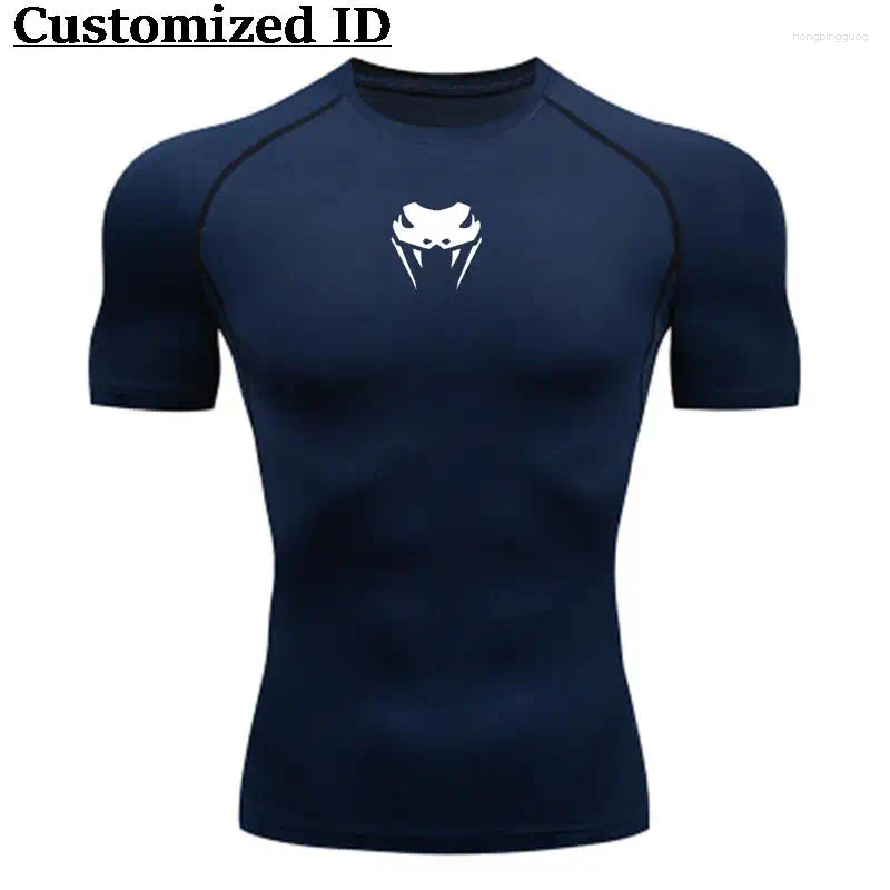 Men's T Shirts 2024 Men O-Neck Compression Shirt MMA Long Or Short Sleeve T-shirt Fitness Bodybuilding Clothes Rashguard Sports Top Tees