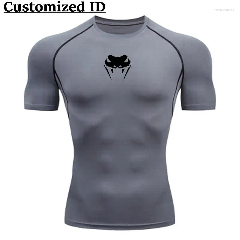 Men's T Shirts 2024 Men O-Neck Compression Shirt MMA Long Or Short Sleeve T-shirt Fitness Bodybuilding Clothes Rashguard Sports Top Tees