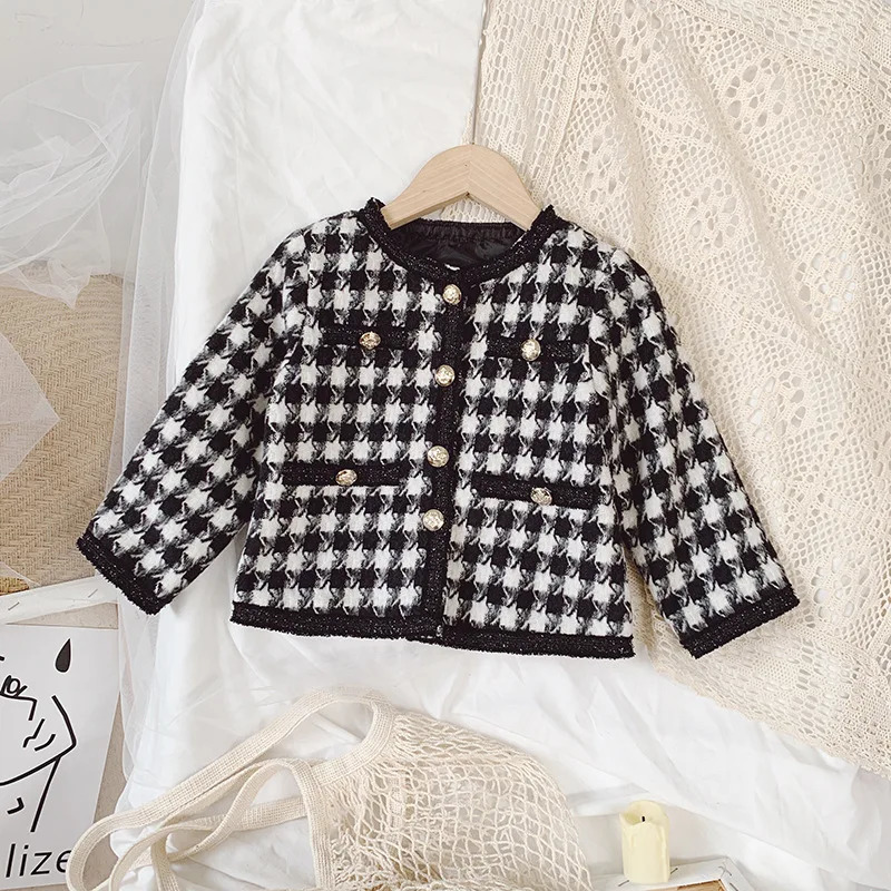 Autumn Arrival Girls Fashion 2 Pieces Suit Coatskirt Kids Sets Girls Clothes 240131