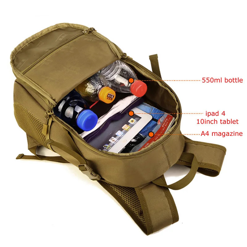 Outdoor Tactical Backpack Military Rucksacks Men 15L 20L Waterproof Sport Travel Backpacks Camping Mochila Fishing Hunting Bags 240119