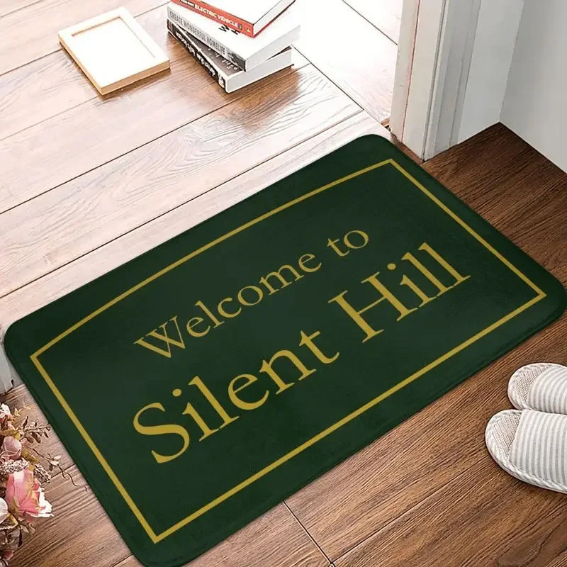 Welcome To Silent Hill Entrance Doormat AntiSlip Front Door Mat Home Decoration Bathroom Floor Carpet for Living Room 240131