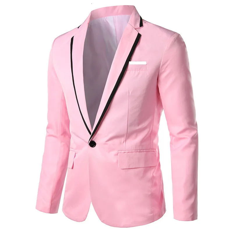 Man Party Dresses Leather Dress Coats Suits Blazer Clothing Mens Solid Color Suit Coat Blazers 240124