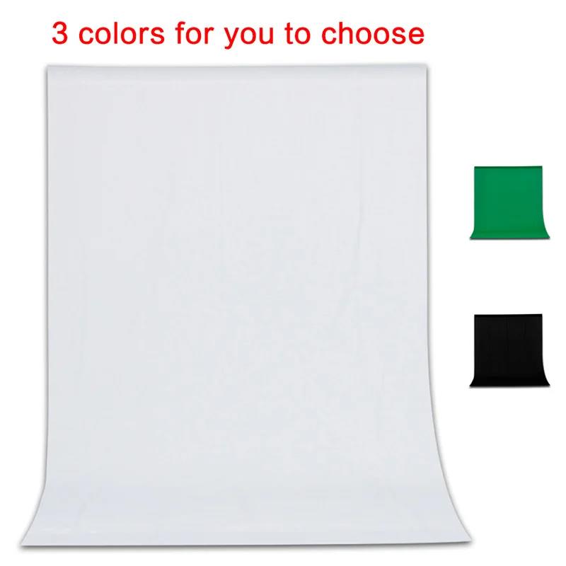 2M x 3M Backdrop Cloth Green Screen Chroma Key Terylene Textile Fabric White Background For Photo Studio Photograph Shooting Portrait Background Scree