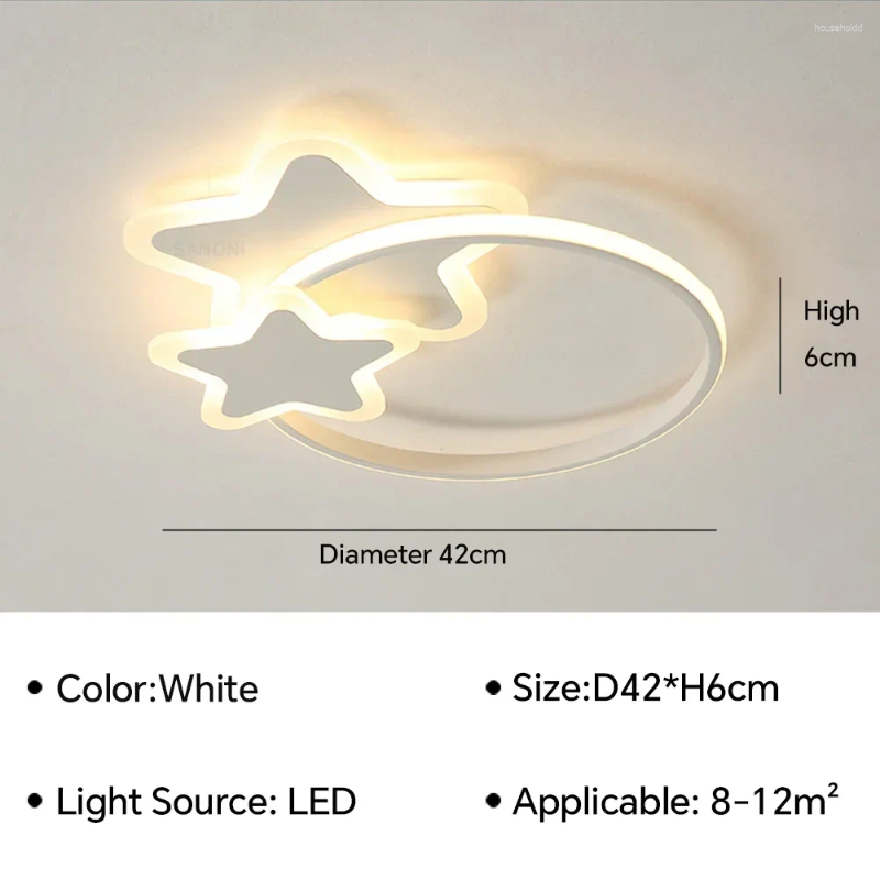 Lights Ceiling Modern LED Lamp For Children Room Living Dining Bedroom Study Aisle Chandelier Indoor Home Decor Lighting Fixture Luster