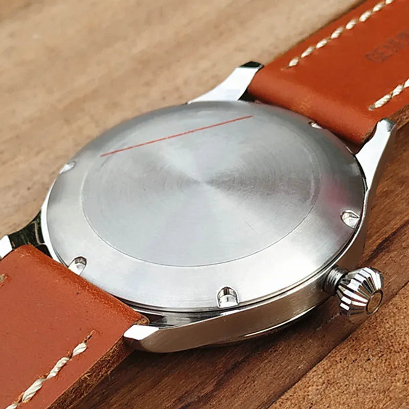 Fashion Vakuy Quartz Watch Italian Navy VH31A Movement Luminous Waterproof Leather Sapphire Glass Stainless Steel Men S Watch 240125