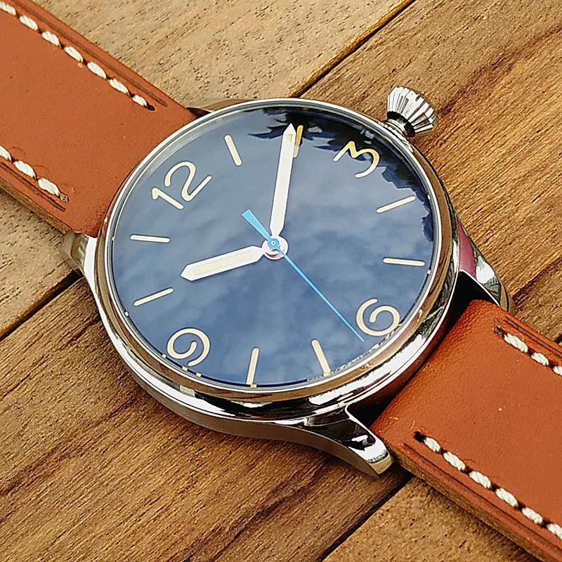 Fashion Vakuy Quartz Watch Italian Navy VH31A Movement Luminous Waterproof Leather Sapphire Glass Stainless Steel Men S Watch 240125