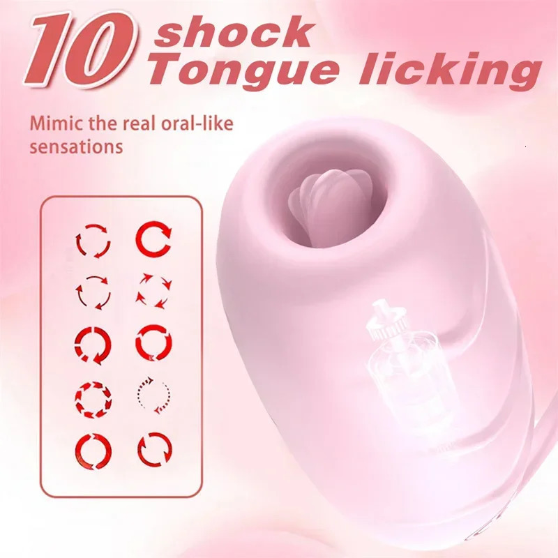 Ecouple Realistic Female Vibrator Orgatongue Double Dildo Love Egg Sexual For Women Clito Butt Plug Tail Pussy Hole Toysreal 240129