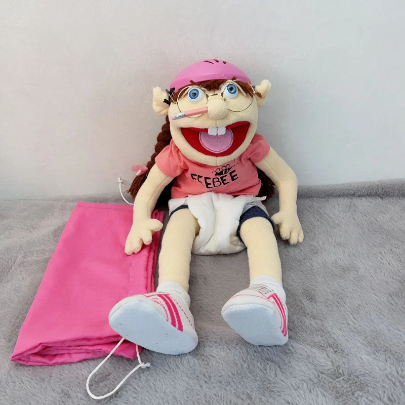 Free shipping Anime Plush Fun Boy Hand Cloth Jeffy Refers To Doll Telling A Story Puppet and Kids Gift