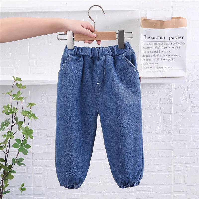 Spring Autumn Children Clothes Boys Suit Denim Pullover Tops Jeans Pants 2Pcs/Set Infant Casual Outfits Kids Sportswear 240118