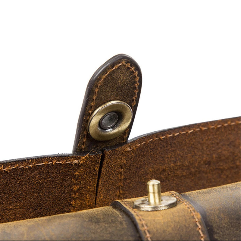 Cow Leather 3 Slot Watch Box Handmade Watch Roll Travel Case Wristwatch Pouch Exquisite Retro Slid in Out Organizer 240124