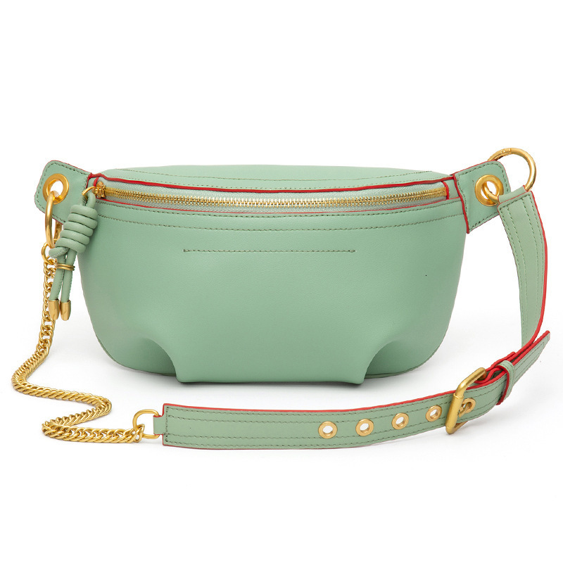 Genuine Leather Bag 2023 New Crossbody Chest Bag Womens Trendy Womens Bag Small Bag Versatile Genuine Leather Waist Bag Womens Trendy Instagram 230323