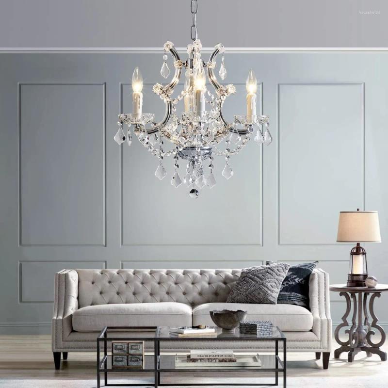 Europe Chandeliers Chandelier Crystal Ceiling For Loft Living Room Bedroom Kitchen Pendan Lamps Indoor Home Decor Fixture Lights