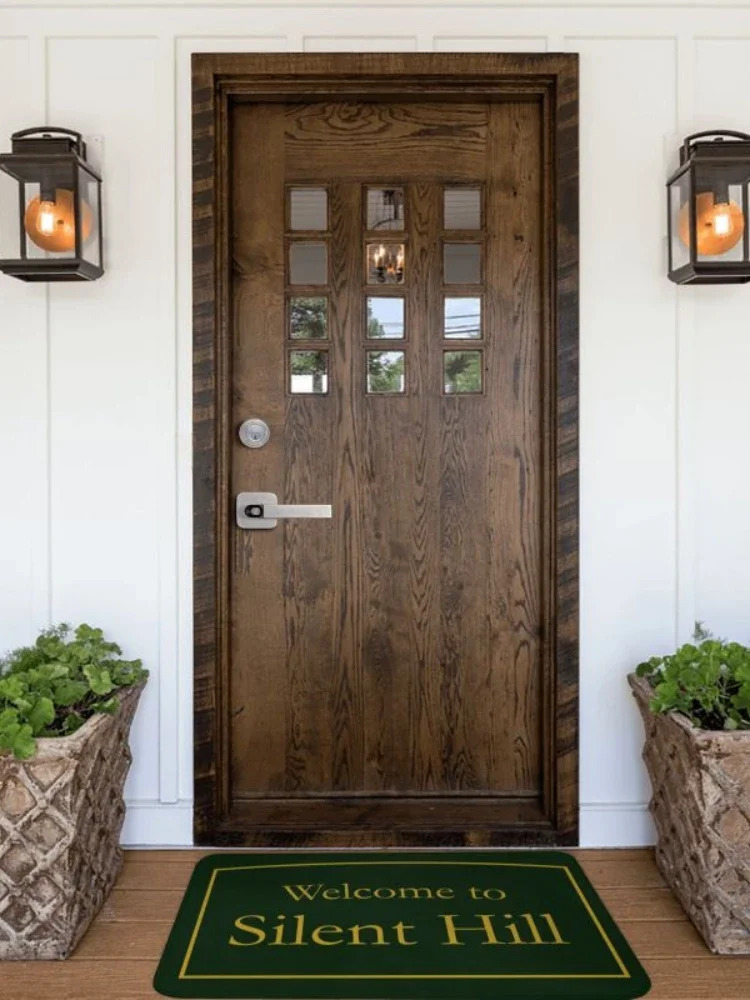 Welcome To Silent Hill Entrance Doormat AntiSlip Front Door Mat Home Decoration Bathroom Floor Carpet for Living Room 240131