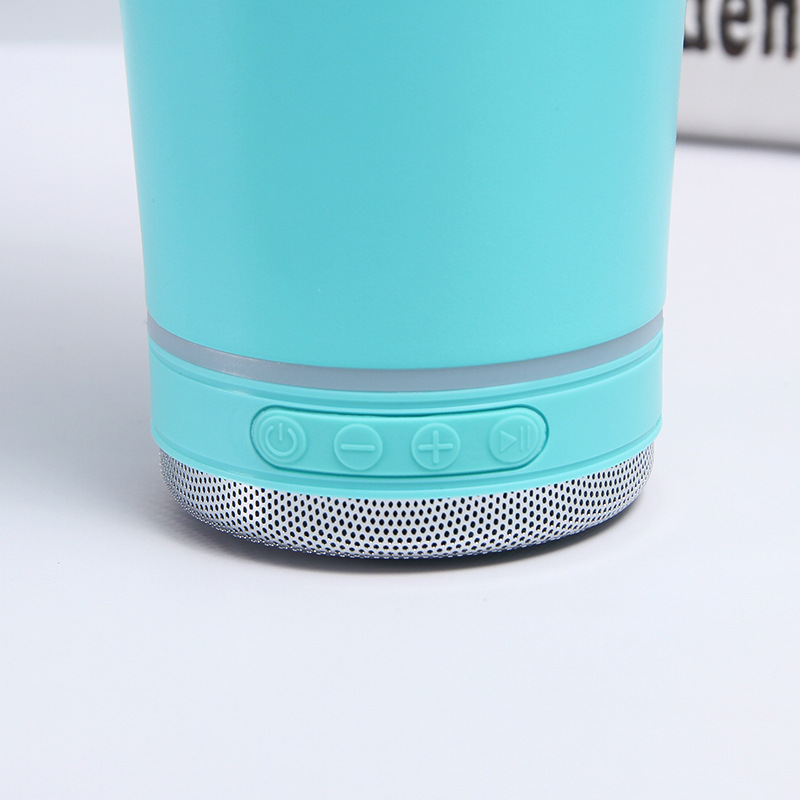 30oz Bluetooth Speaker Tumblers stainless steel vacuum insulated music cup Coffee water drinking bottle with wireless Speaker metal straw
